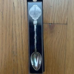 NIB collector's paris spoon - vintage - pewter